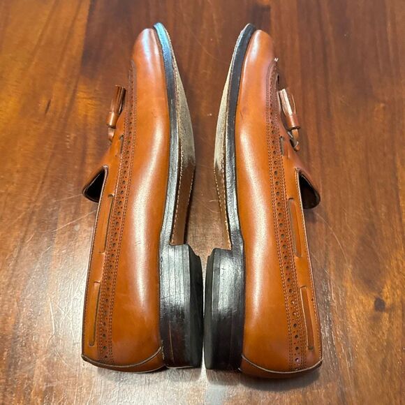 Allen Edmonds Manchester Tan Loafers Men’s US 10.5 C Wingtip - Picture 6 of 8